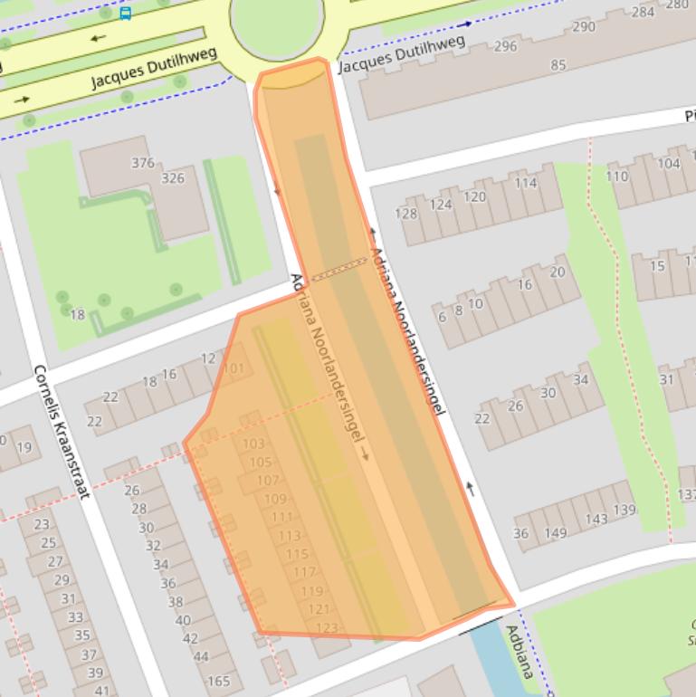 Kaart van postcodegebied 3065HE.