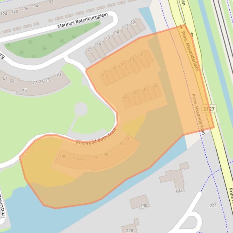 Kaart van postcodegebied 3065KM.
