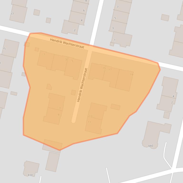 Kaart van postcodegebied 3065LD.