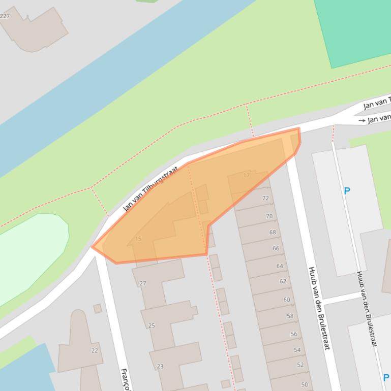 Kaart van postcodegebied 3065PH.