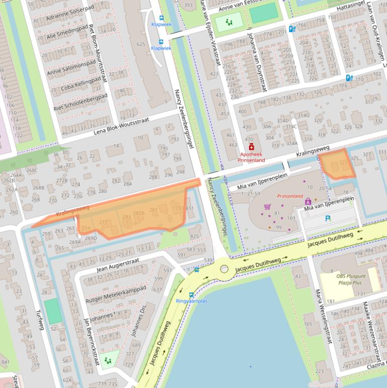 Kaart van postcodegebied 3065RB.