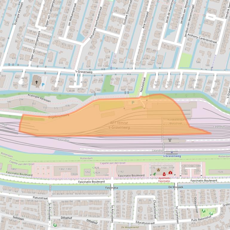 Kaart van postcodegebied 3065SP.