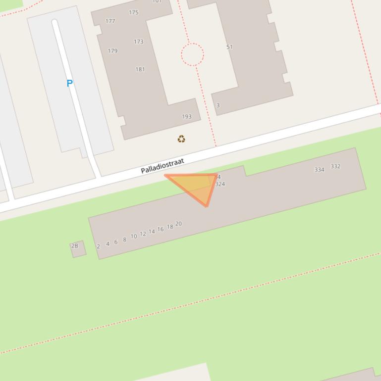 Kaart van postcodegebied 3066AK.