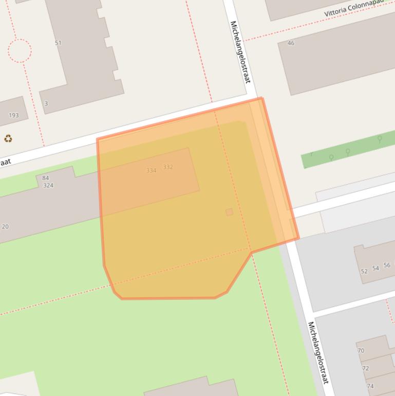 Kaart van postcodegebied 3066AN.