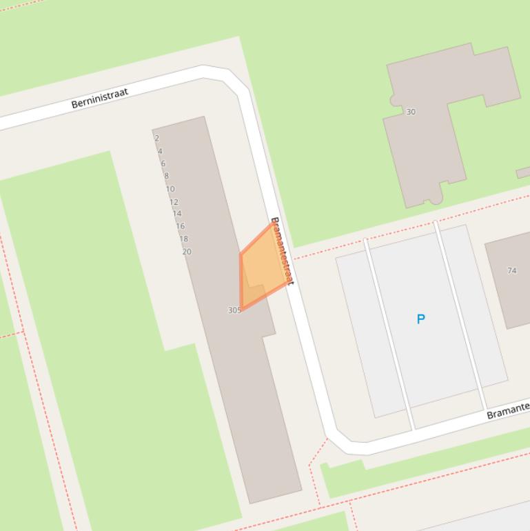 Kaart van postcodegebied 3066BJ.