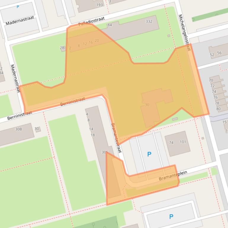 Kaart van postcodegebied 3066BN.