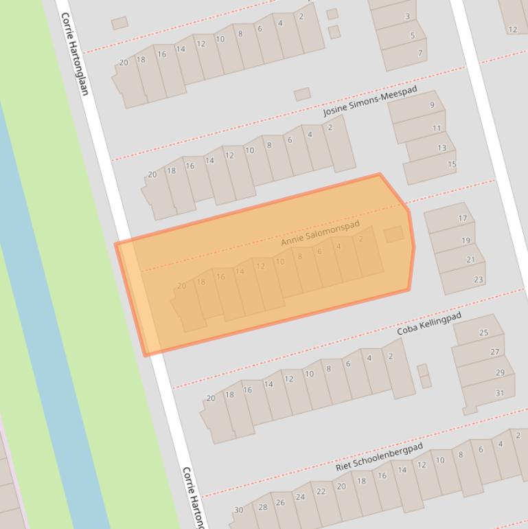 Kaart van postcodegebied 3066GG.
