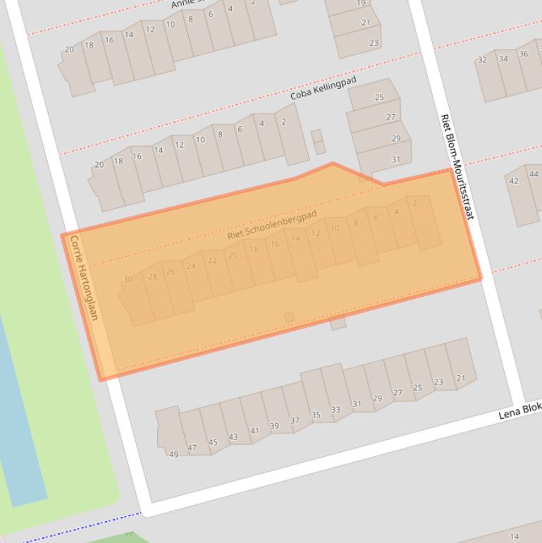 Kaart van postcodegebied 3066GJ.