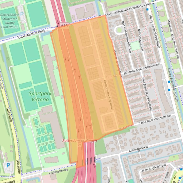 Kaart van postcodegebied 3066GS.