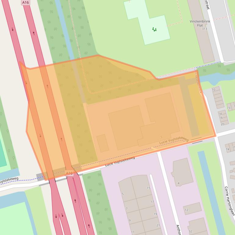 Kaart van postcodegebied 3066GT.