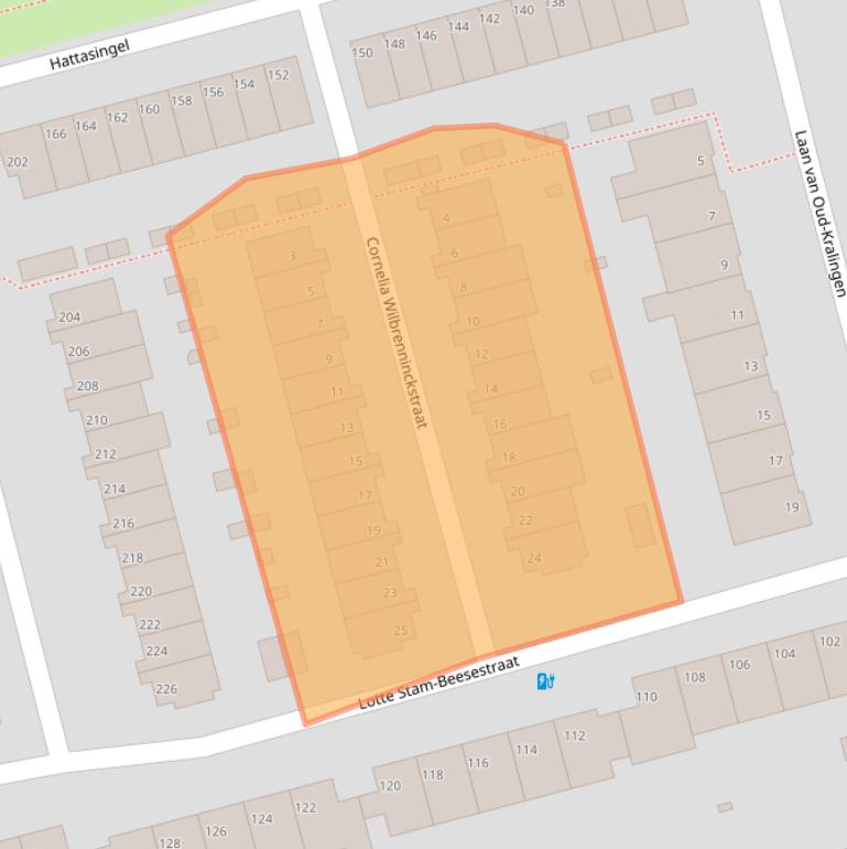 Kaart van postcodegebied 3066HC.