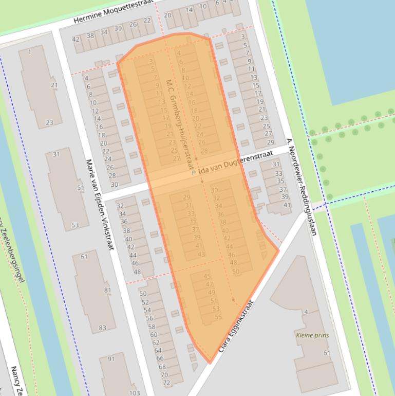 Kaart van postcodegebied 3066JD.