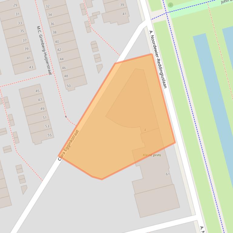 Kaart van postcodegebied 3066JG.