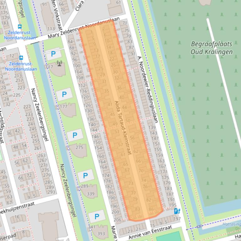 Kaart van postcodegebied 3066JH.