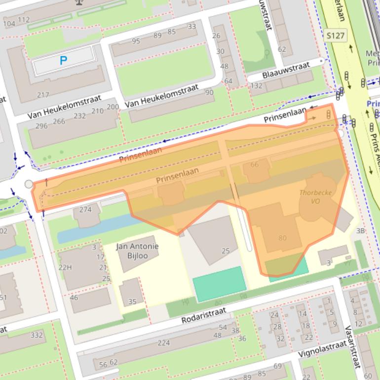 Kaart van postcodegebied 3066KA.
