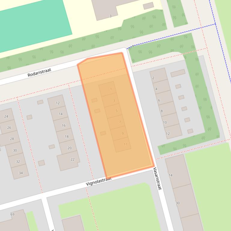 Kaart van postcodegebied 3066LE.