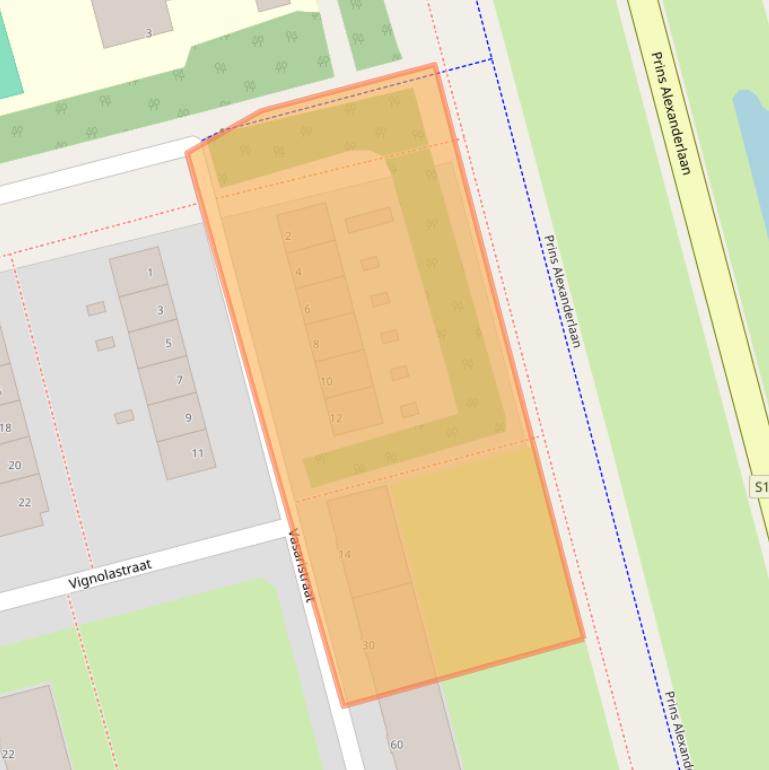 Kaart van postcodegebied 3066LG.