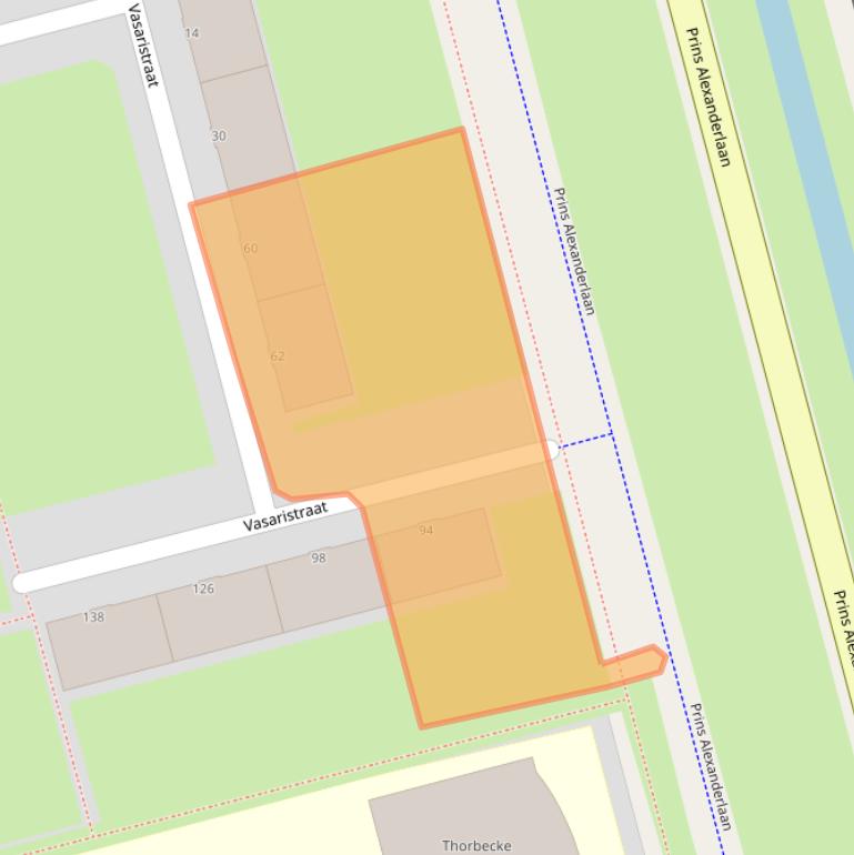 Kaart van postcodegebied 3066LH.