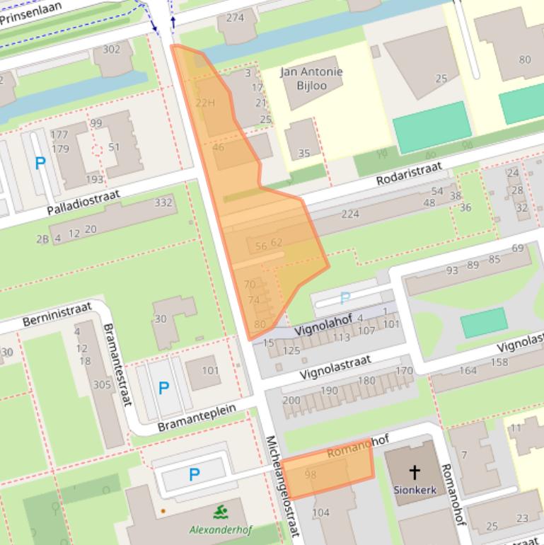Kaart van postcodegebied 3066NM.