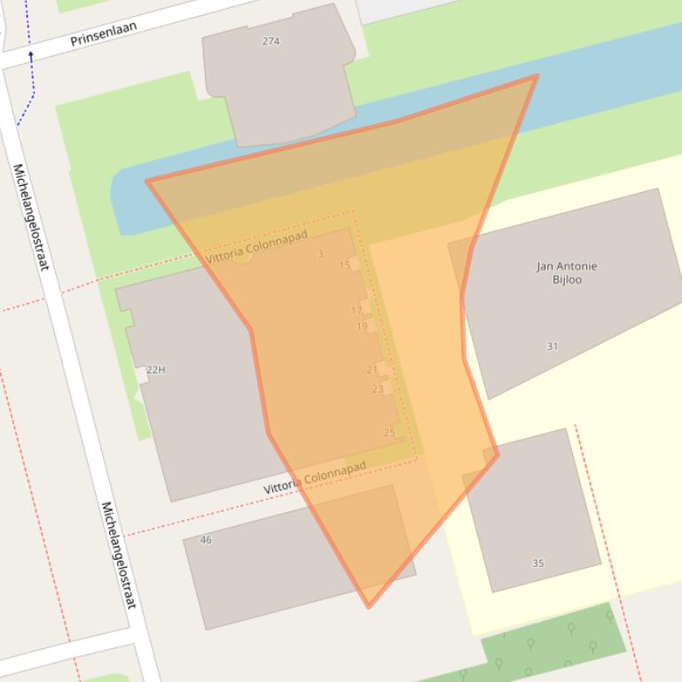 Kaart van postcodegebied 3066NX.