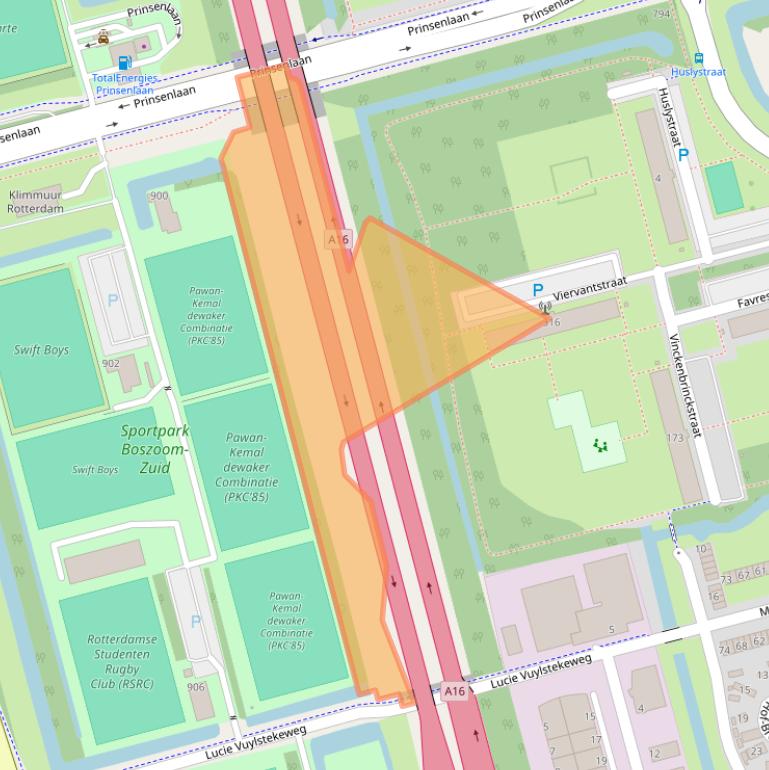 Kaart van postcodegebied 3066PA.