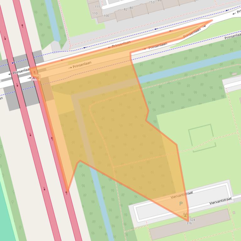 Kaart van postcodegebied 3066PE.