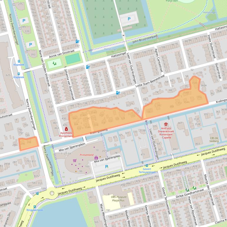 Kaart van postcodegebied 3066RB.