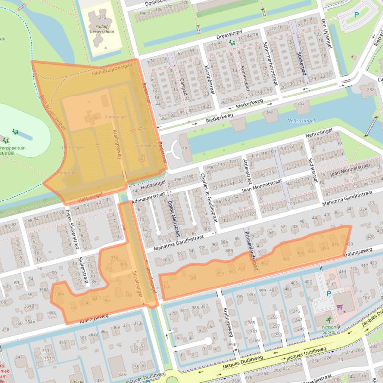 Kaart van postcodegebied 3066RC.