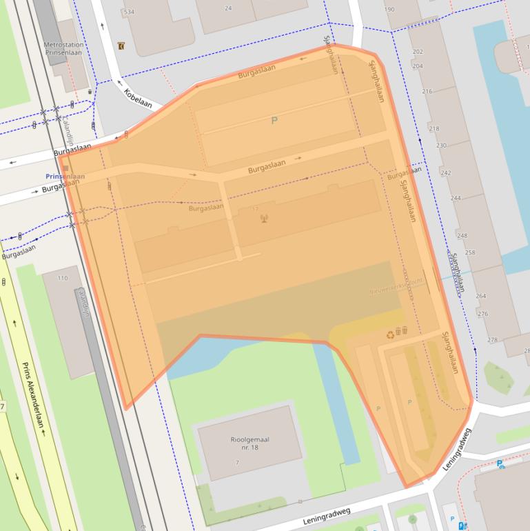 Kaart van postcodegebied 3066SB.