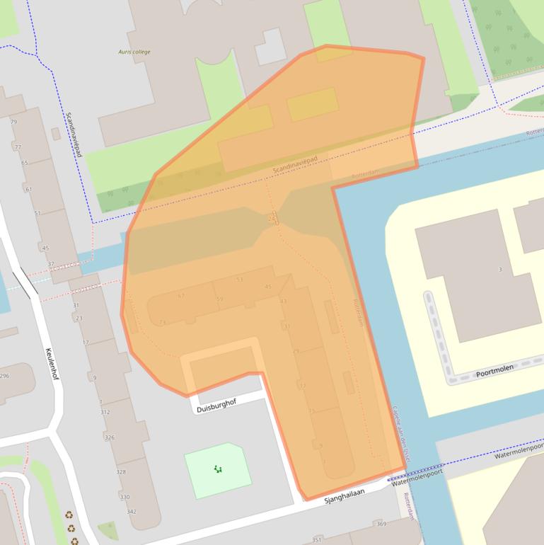 Kaart van postcodegebied 3066SC.