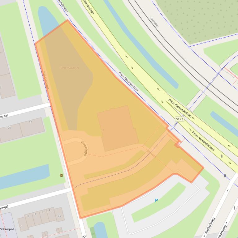 Kaart van postcodegebied 3066TC.