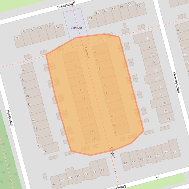 Kaart van postcodegebied 3066TK.