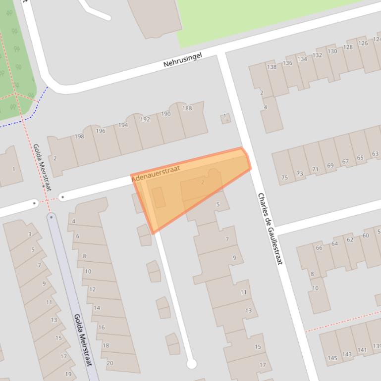 Kaart van postcodegebied 3066VC.