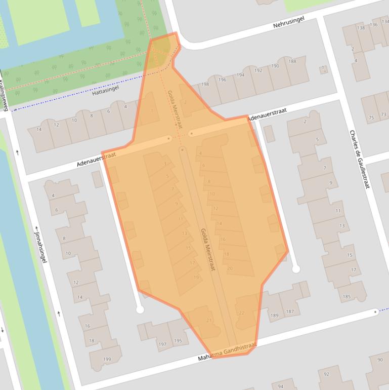 Kaart van postcodegebied 3066VE.