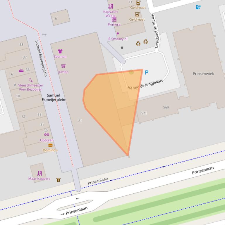 Kaart van postcodegebied 3067AA.