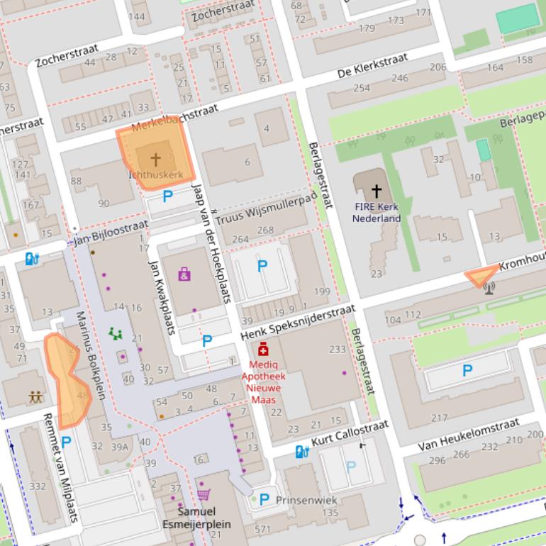 Kaart van postcodegebied 3067AG.