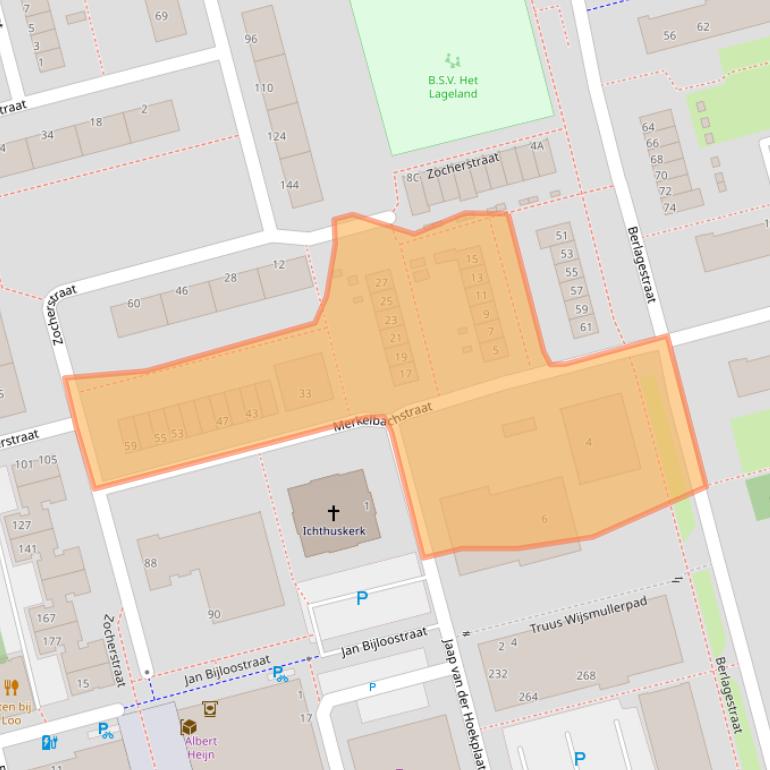 Kaart van postcodegebied 3067AL.