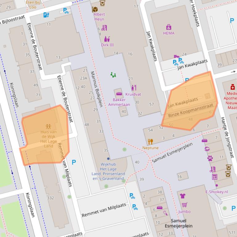 Kaart van postcodegebied 3067AN.