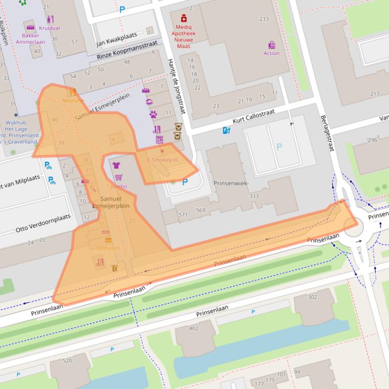 Kaart van postcodegebied 3067AP.