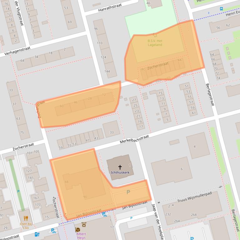 Kaart van postcodegebied 3067AT.