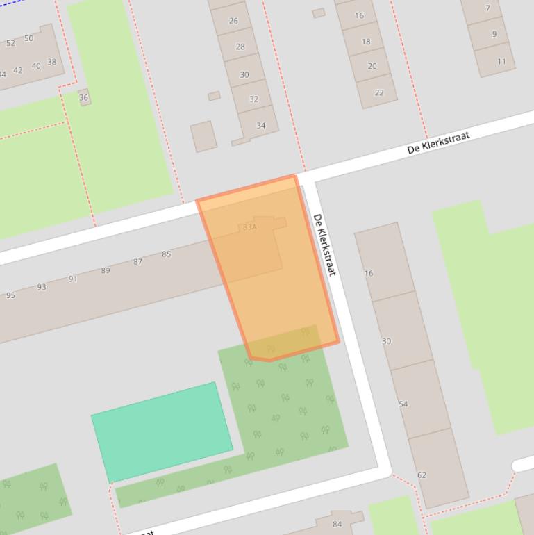 Kaart van postcodegebied 3067BK.