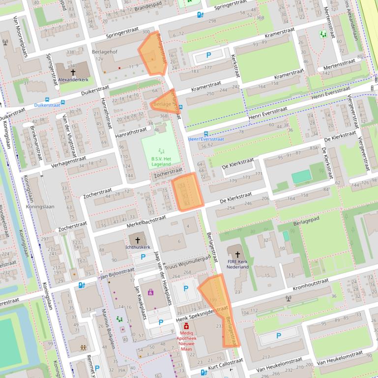 Kaart van postcodegebied 3067CB.