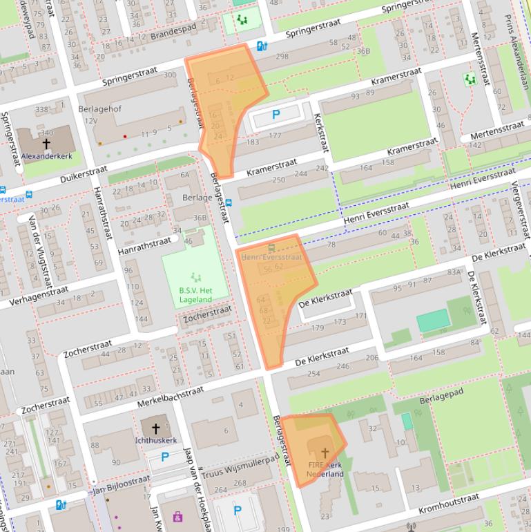 Kaart van postcodegebied 3067CC.