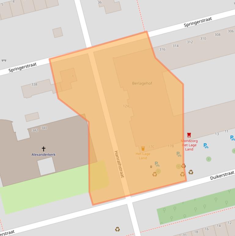 Kaart van postcodegebied 3067CH.