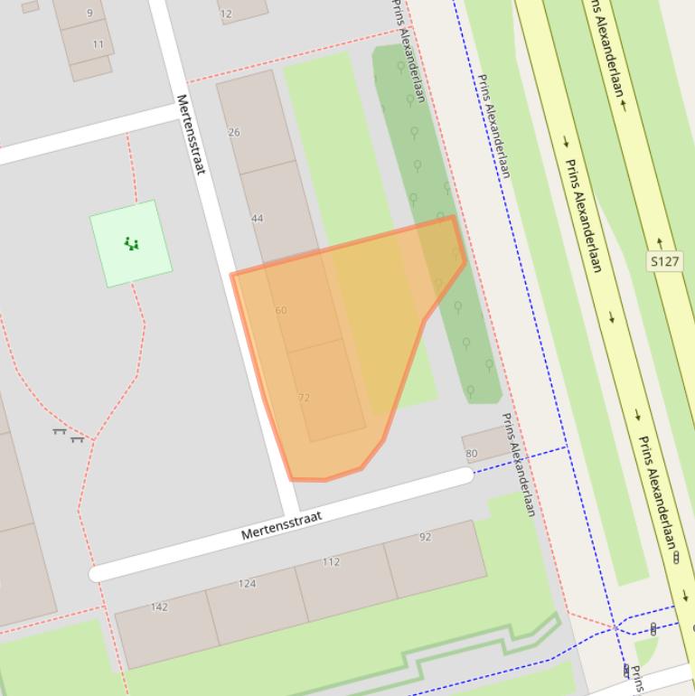 Kaart van postcodegebied 3067CL.