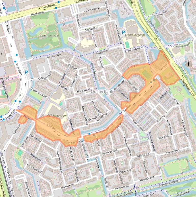 Kaart van postcodegebied 3067DA.