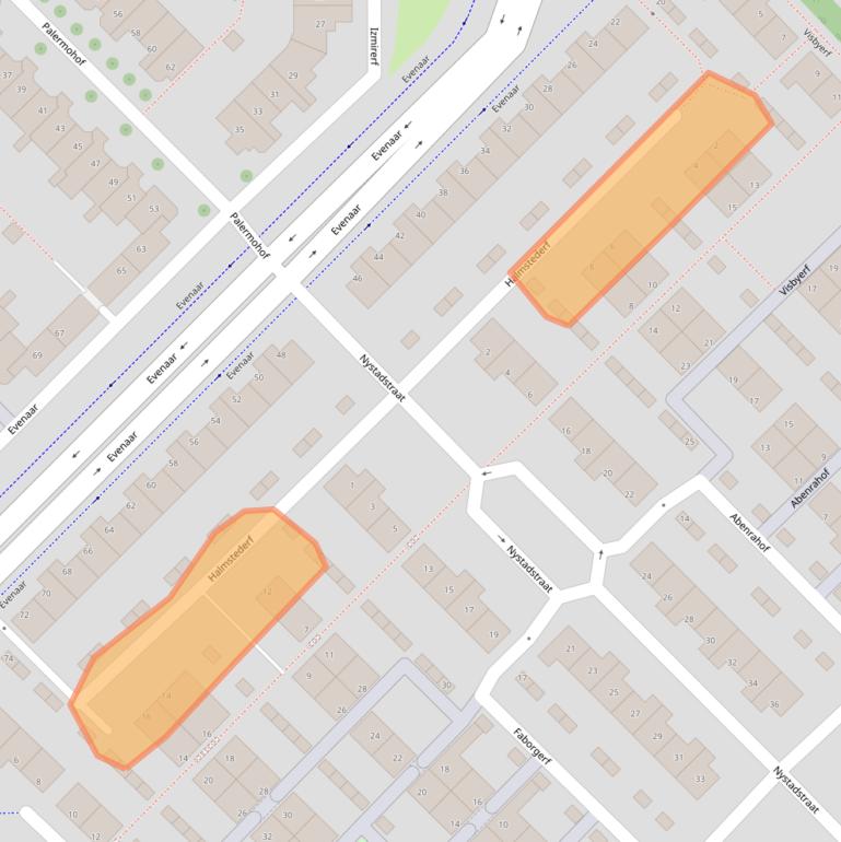 Kaart van postcodegebied 3067DS.