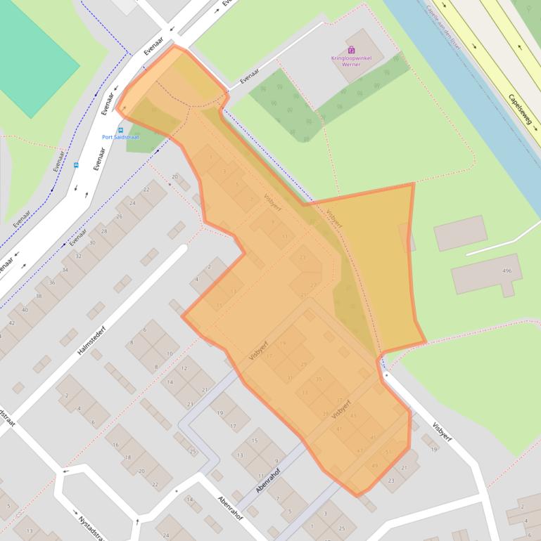 Kaart van postcodegebied 3067DV.