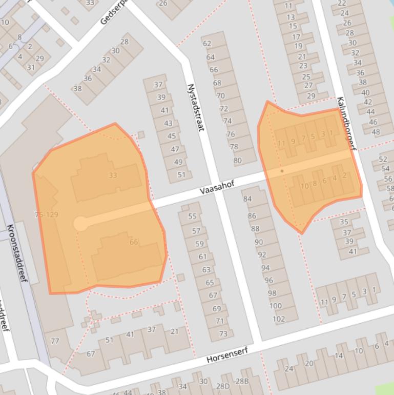 Kaart van postcodegebied 3067DX.