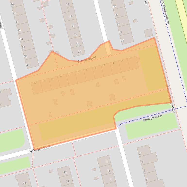 Kaart van postcodegebied 3067EL.
